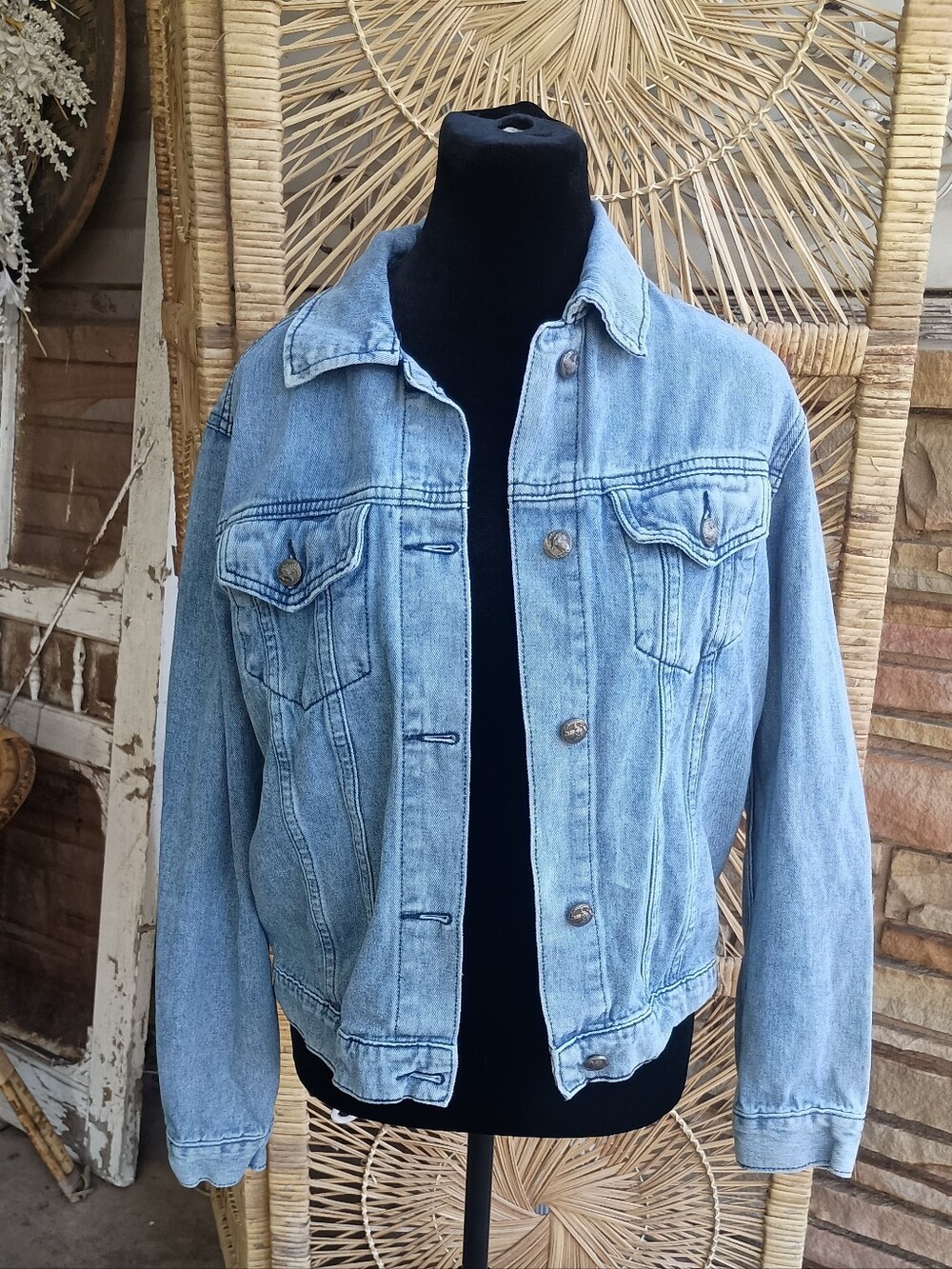 Crazy Train Classic Light Blue Denim Jacket - Women_M